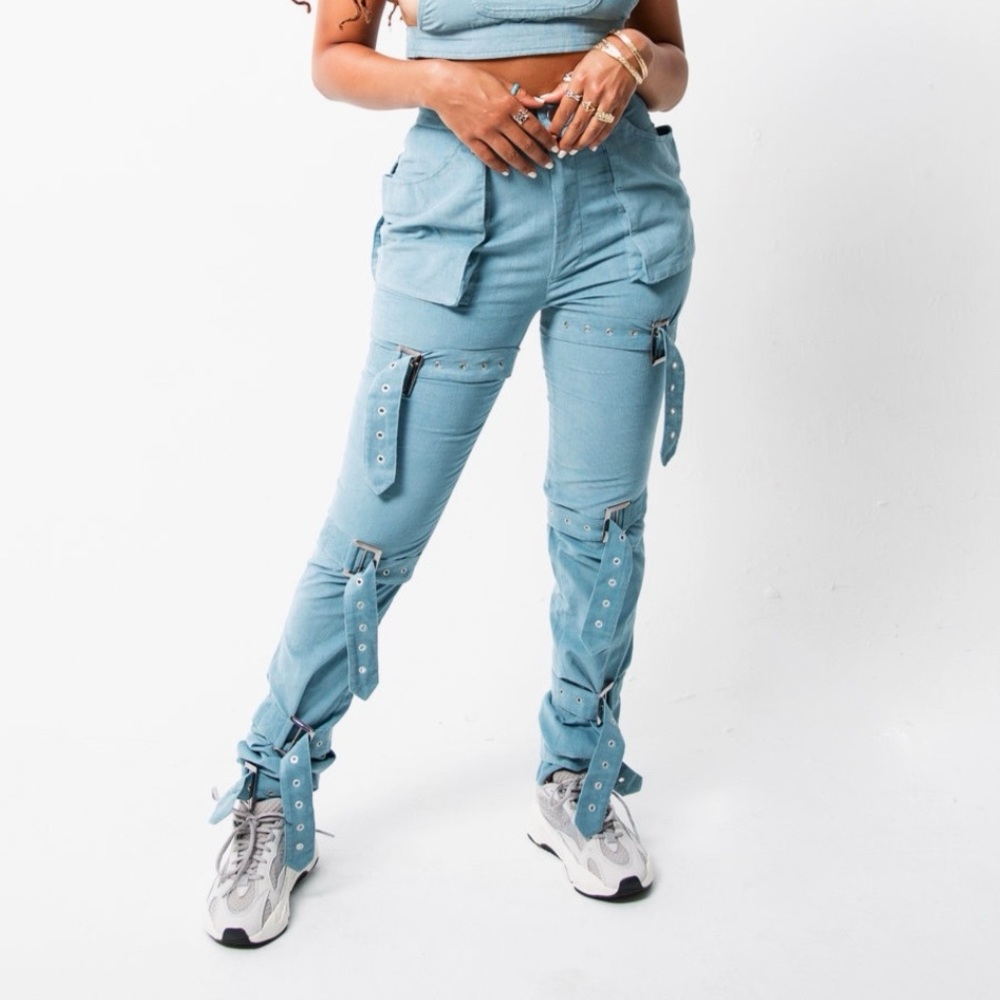 BLAGARCI BLUE STRAPPED CARGO